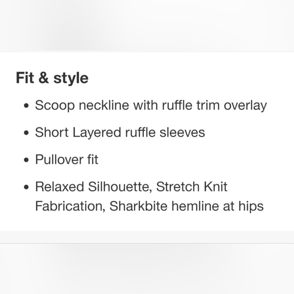 Qomen- Ruffle Trim Tank, sz 18W, NEW - Picture 7 of 7